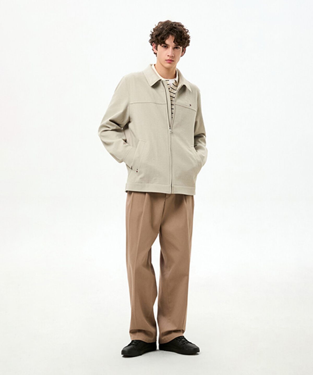 타미힐피거(TOMMY HILFIGER) 텍스처 트러커 재킷 (T12G0WOT790ML1AEG)