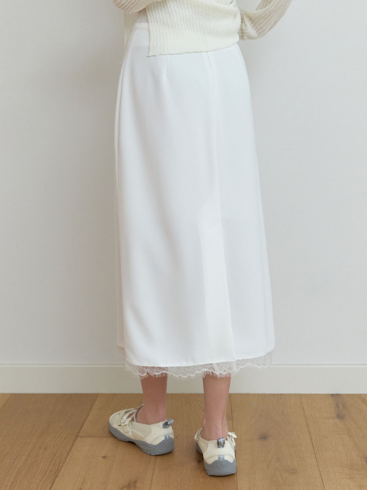 리엘(RE L) [4th] Oly lace H skirt (white)
