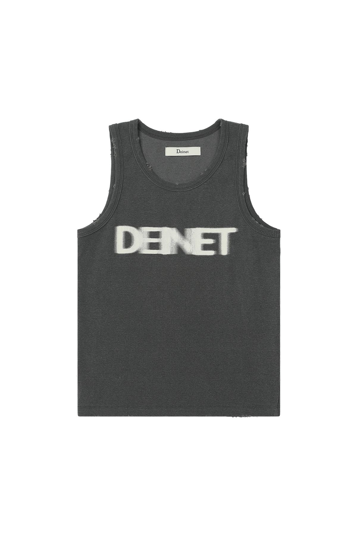 다이닛(DEINET) GRAPHIC SLEEVELESS IN CHARCOAL