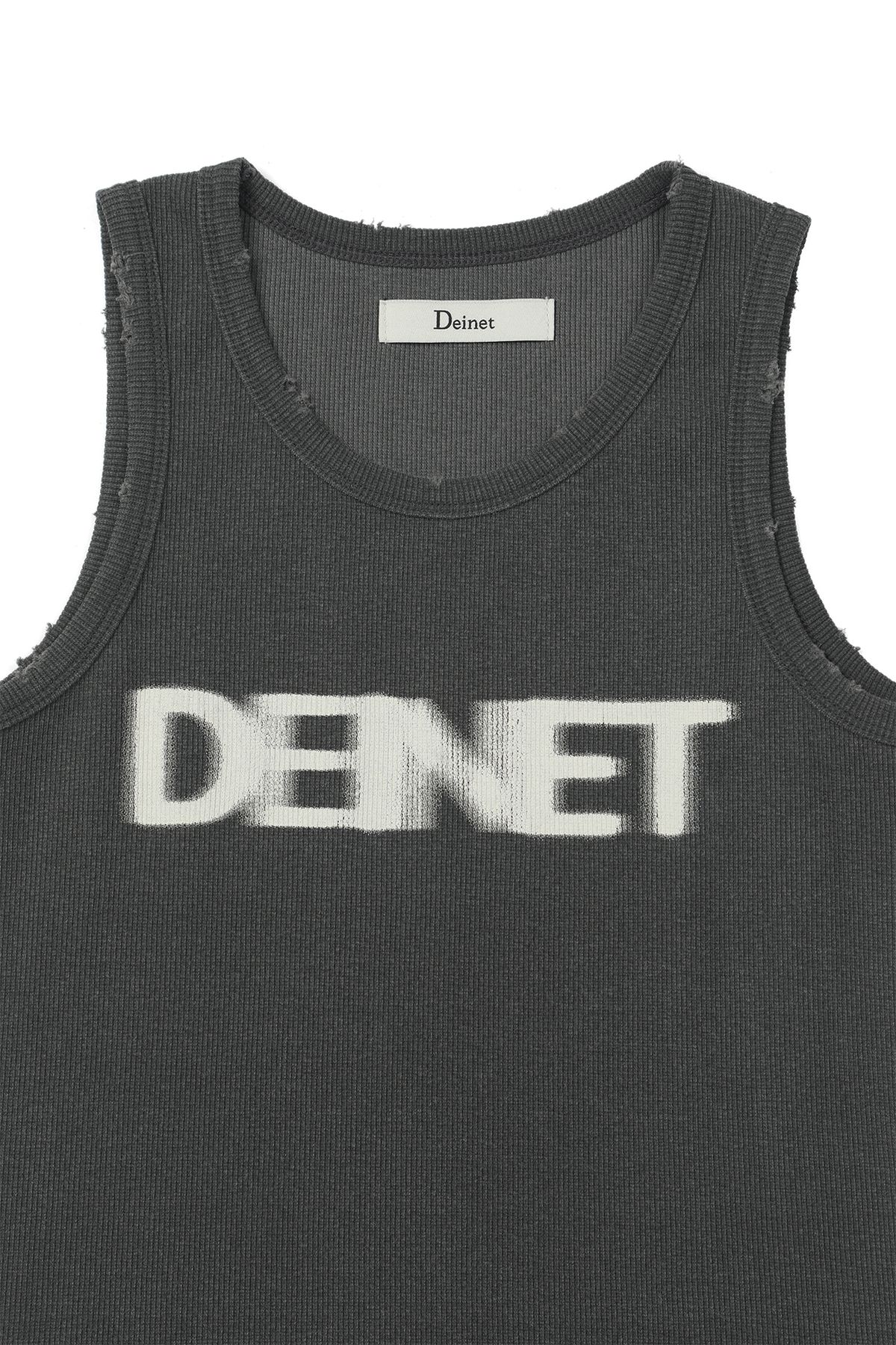 다이닛(DEINET) GRAPHIC SLEEVELESS IN CHARCOAL