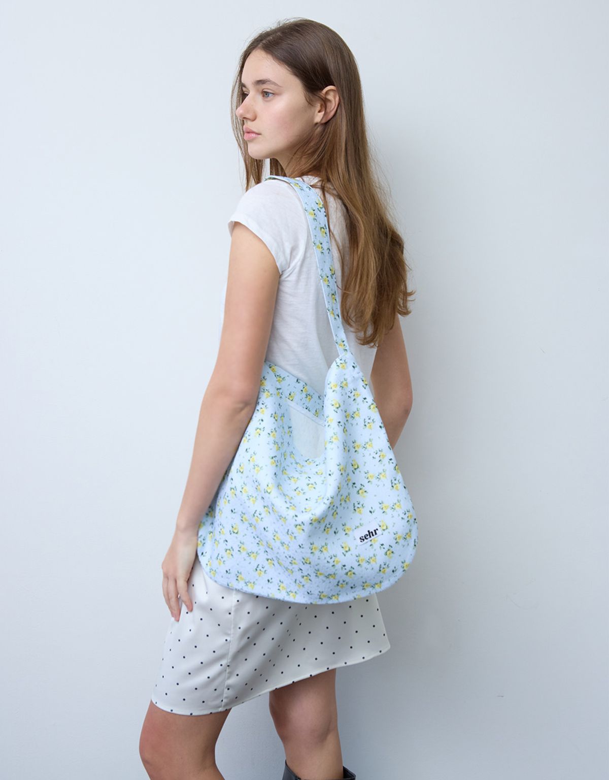 세르(SEHR) Lemon Flower Easy Bag (Light Blue)