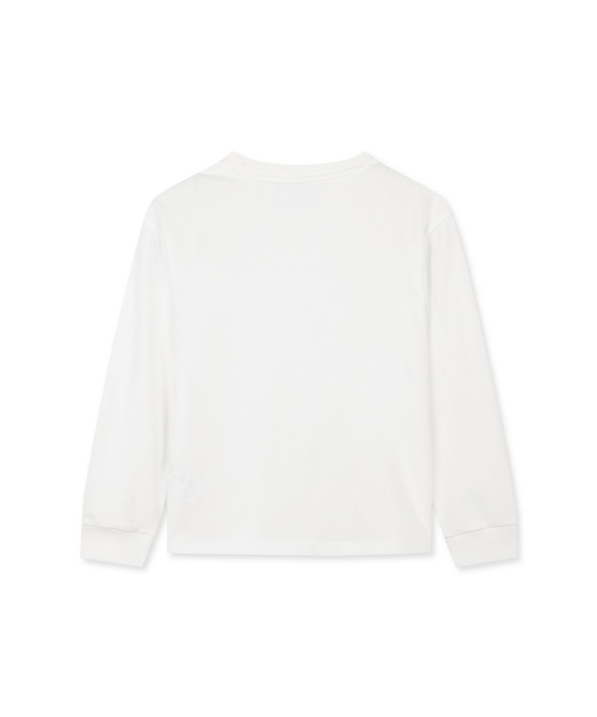 디스커버리 키즈(DISCOVERY KIDS) 키즈 스몰로고 긴팔티셔츠 (WHITE)