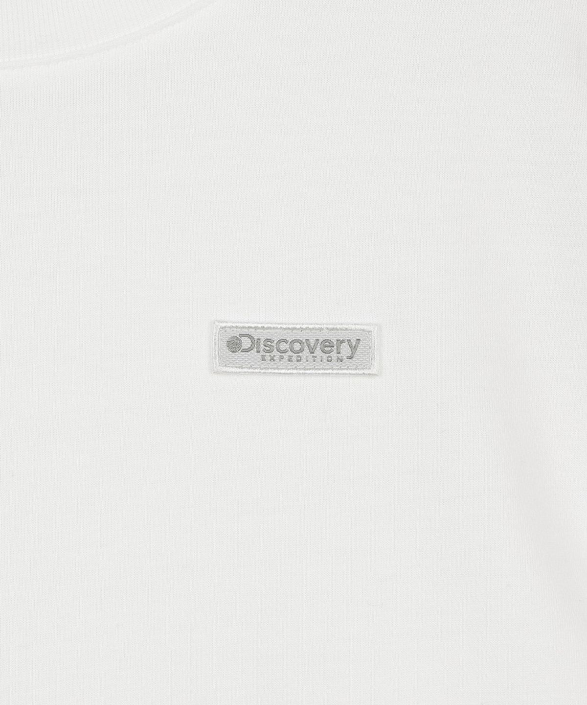 디스커버리 키즈(DISCOVERY KIDS) 키즈 스몰로고 긴팔티셔츠 (WHITE)