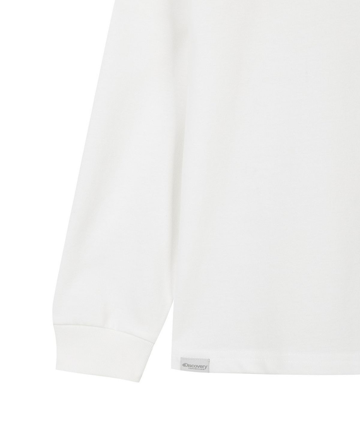 디스커버리 키즈(DISCOVERY KIDS) 키즈 스몰로고 긴팔티셔츠 (WHITE)