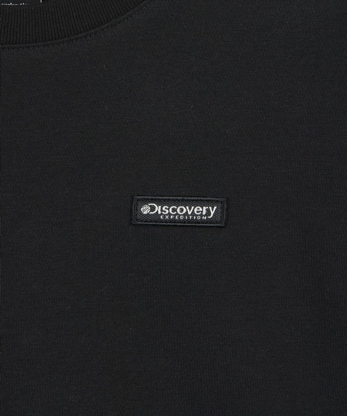 디스커버리 키즈(DISCOVERY KIDS) 키즈 스몰로고 긴팔티셔츠 (BLACK)