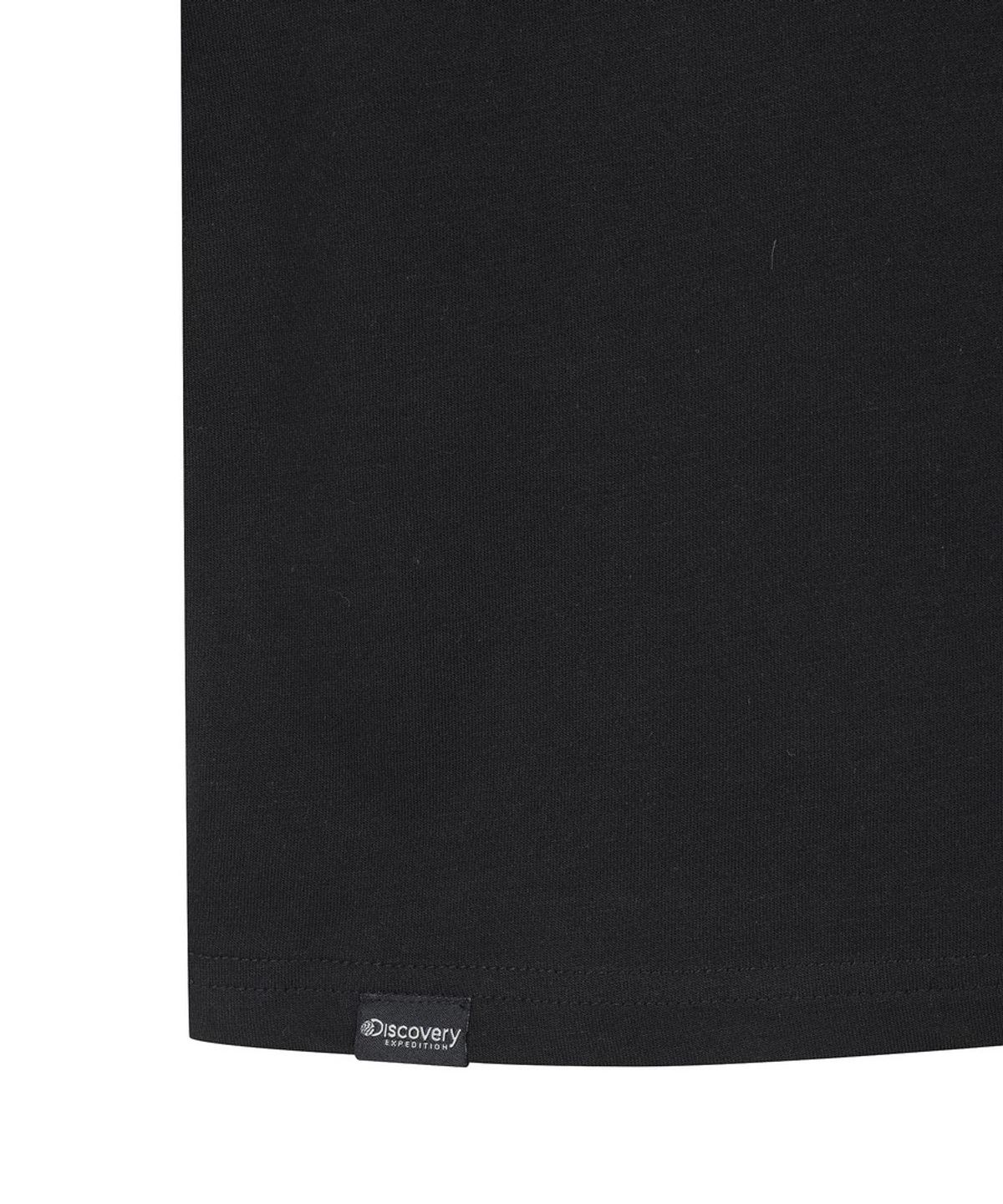 디스커버리 키즈(DISCOVERY KIDS) 키즈 스몰로고 긴팔티셔츠 (BLACK)