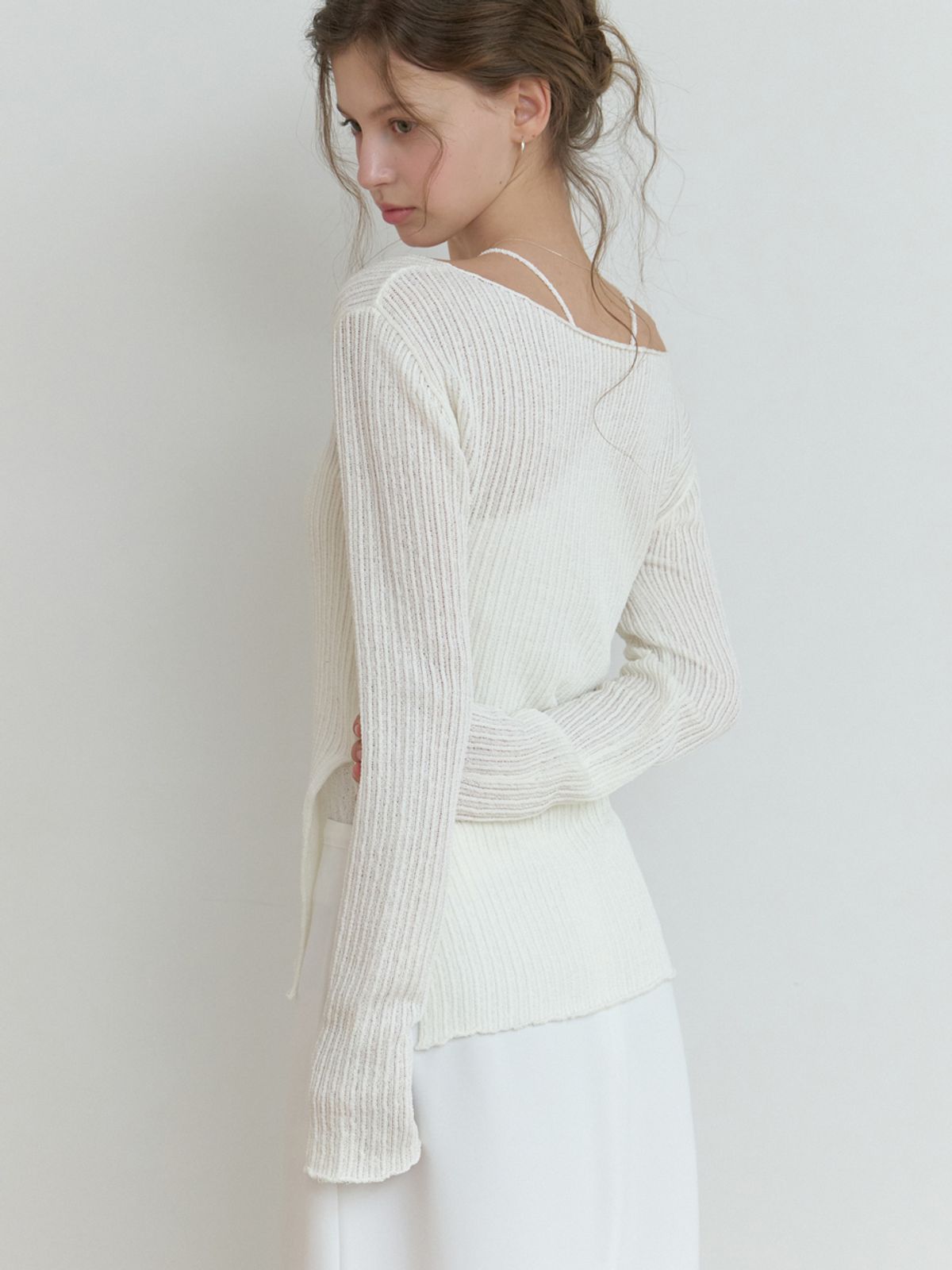 리엘(RE L) Slony v slit knit (ivory)