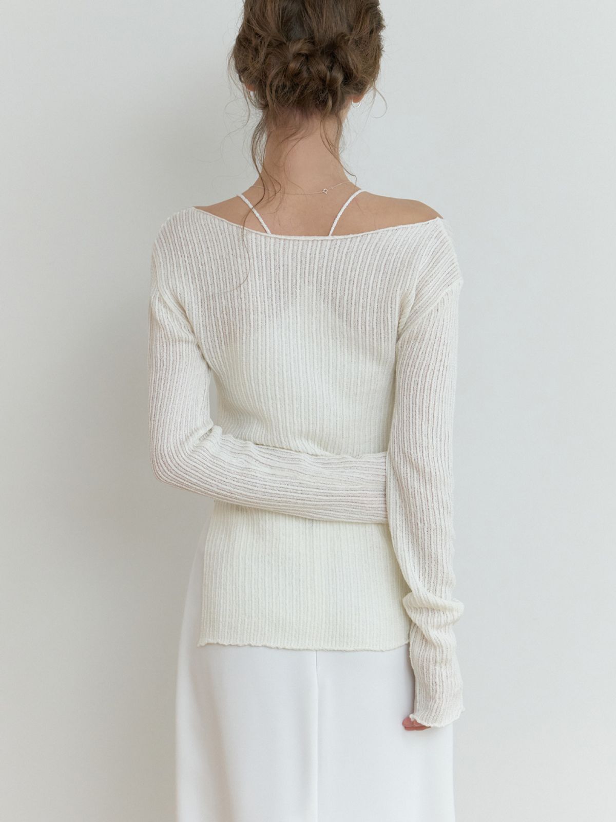 리엘(RE L) Slony v slit knit (ivory)
