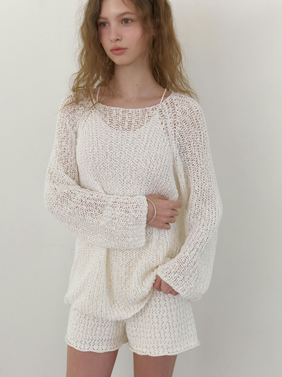 리엘(RE L) Mendls cotton knit (ivory)