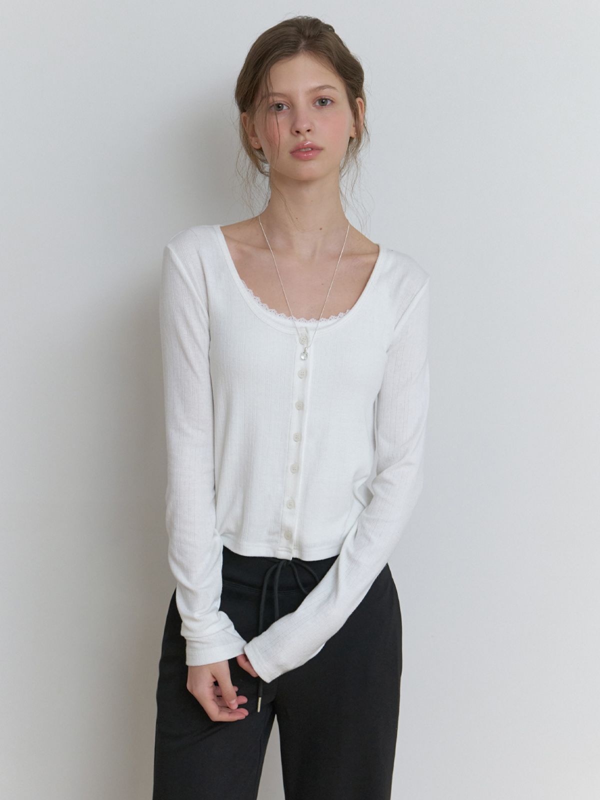 리엘(RE L) Linn cardigan set_2piece (ivory)
