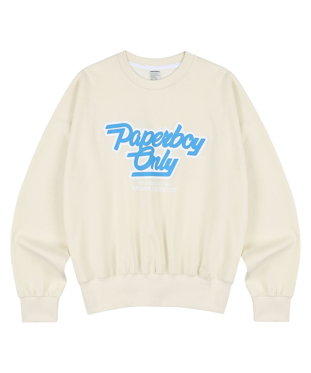 페이퍼보이(PAPERBOY) 온리 스웨트셔츠-크림