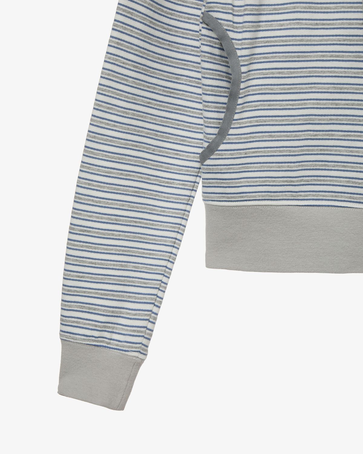 에이이에이이(AEAE) STRIPE HOODIE ZIP UP [GREY]