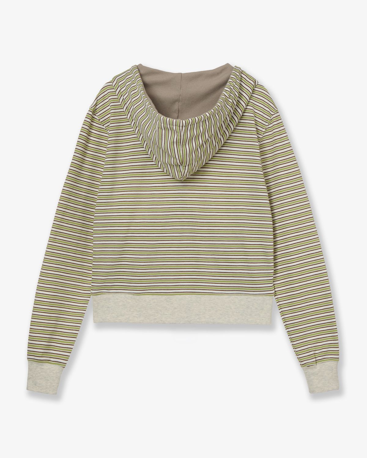 에이이에이이(AEAE) STRIPE HOODIE ZIP UP [GREEN]