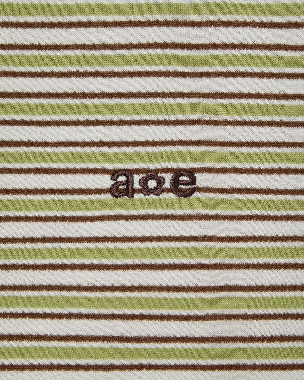 에이이에이이(AEAE) STRIPE HOODIE ZIP UP [GREEN]