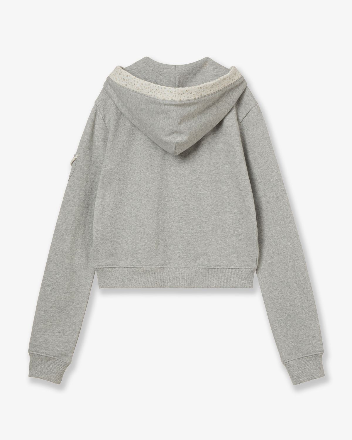 에이이에이이(AEAE) ROUND POCKET HOODIE ZIP UP [MELANGE GREY]