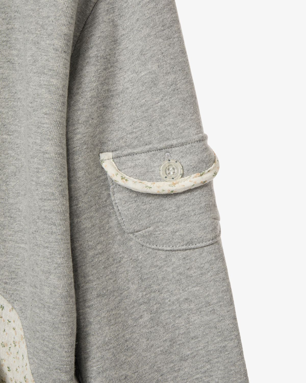 에이이에이이(AEAE) ROUND POCKET HOODIE ZIP UP [MELANGE GREY]
