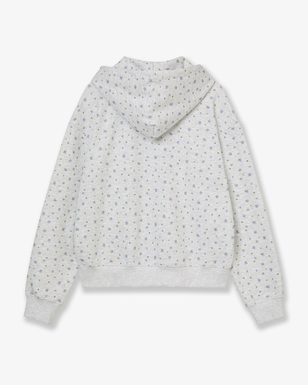 에이이에이이(AEAE) WEB LOGO FLOWER HOOD ZIP UP [BLUE]
