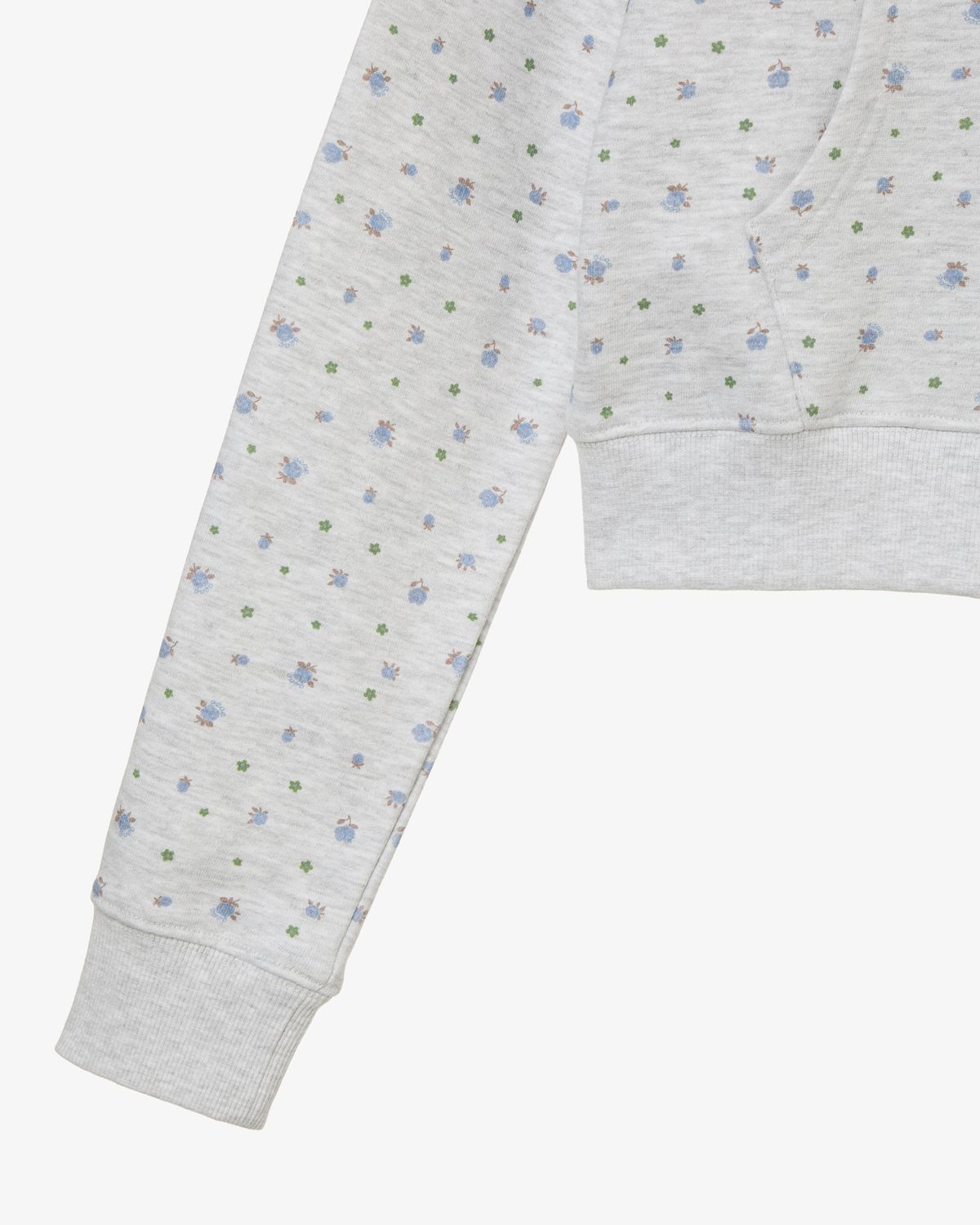 에이이에이이(AEAE) WEB LOGO FLOWER CROP HOOD ZIP UP [BLUE]