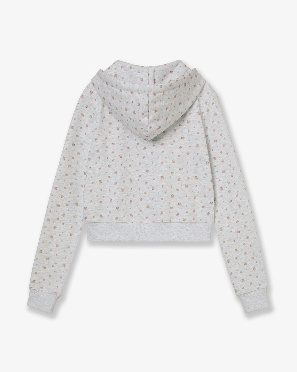 에이이에이이(AEAE) WEB LOGO FLOWER CROP HOOD ZIP UP [PINK]