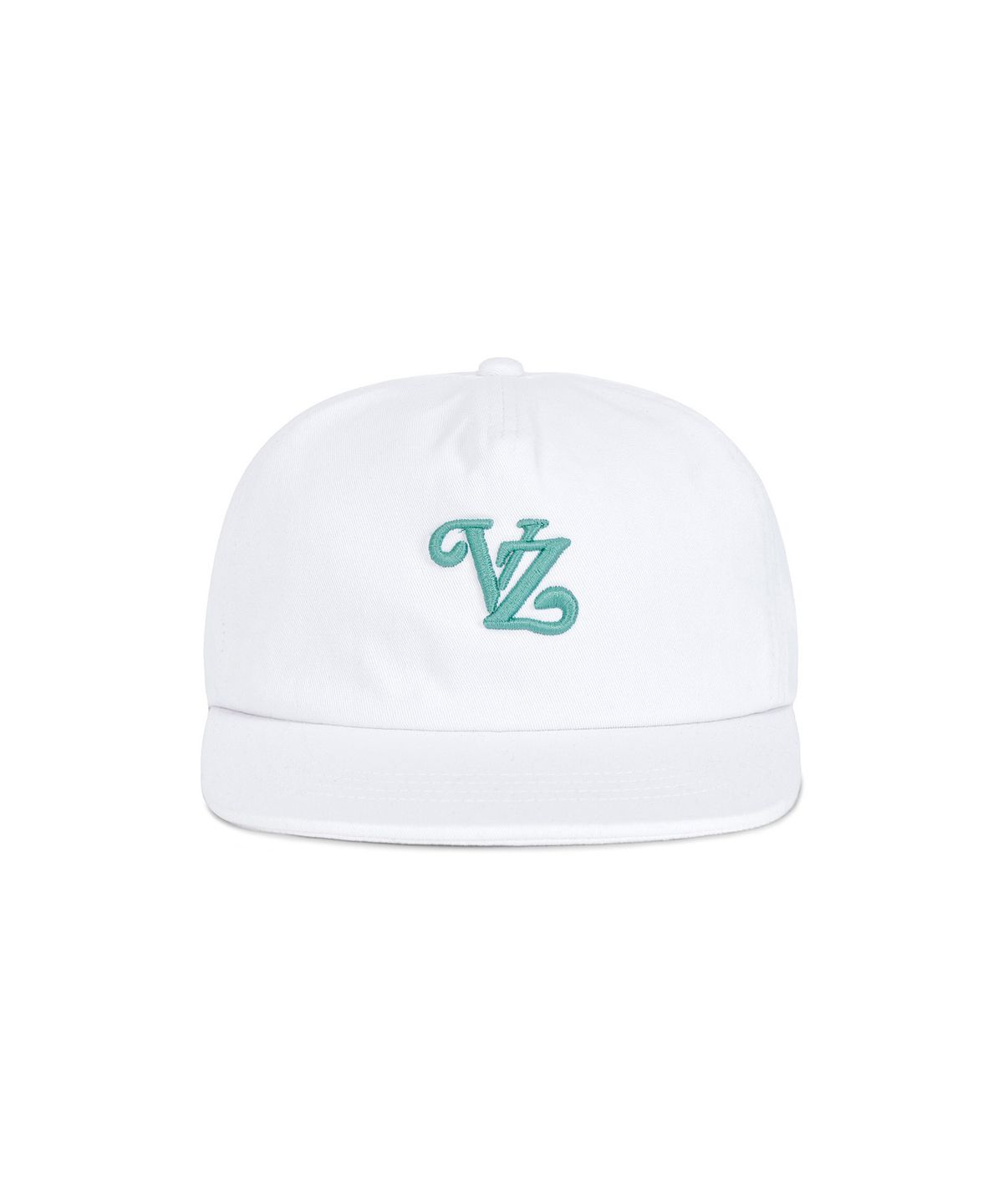 바잘(VARZAR) 리프 VZ 모노그램 5패널 볼캡 화이트