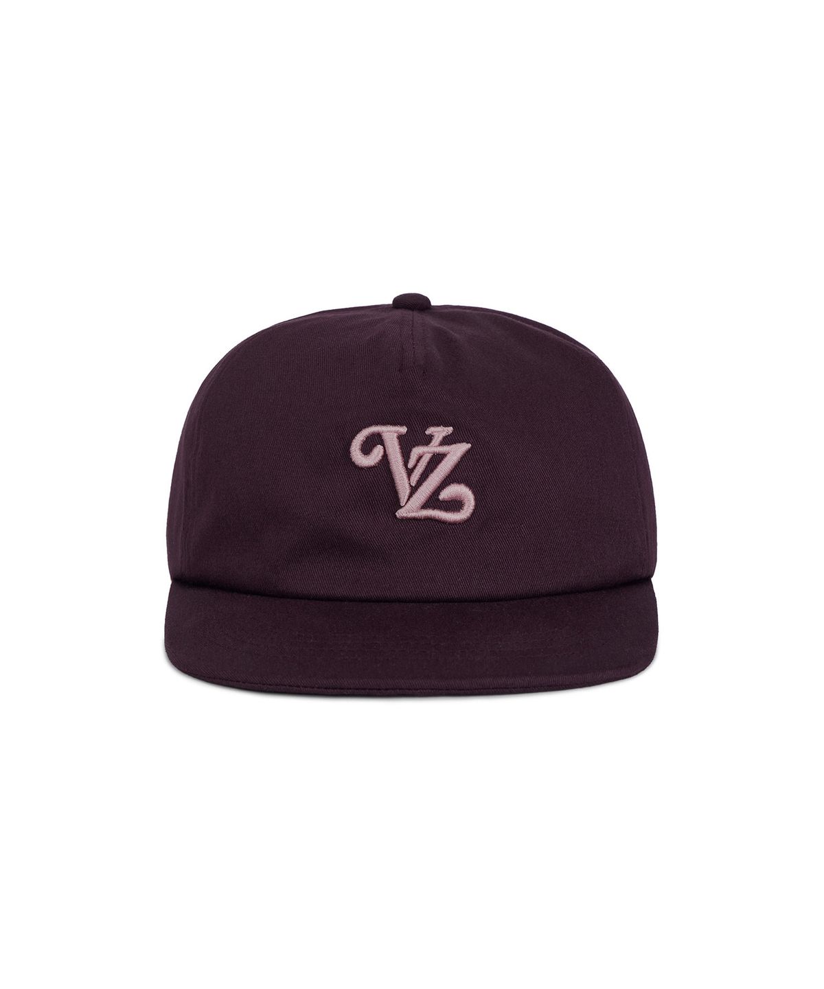 바잘(VARZAR) 리프 VZ 모노그램 5패널 볼캡 버건디