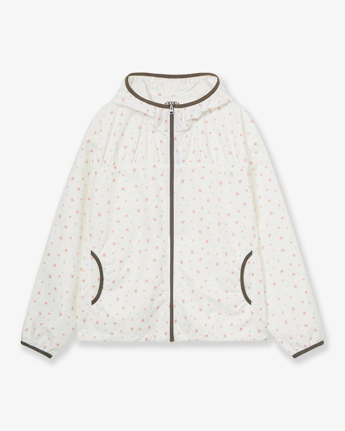 에이이에이이(AEAE) FLOWER WINDBREAKER JACKET [WHITE]