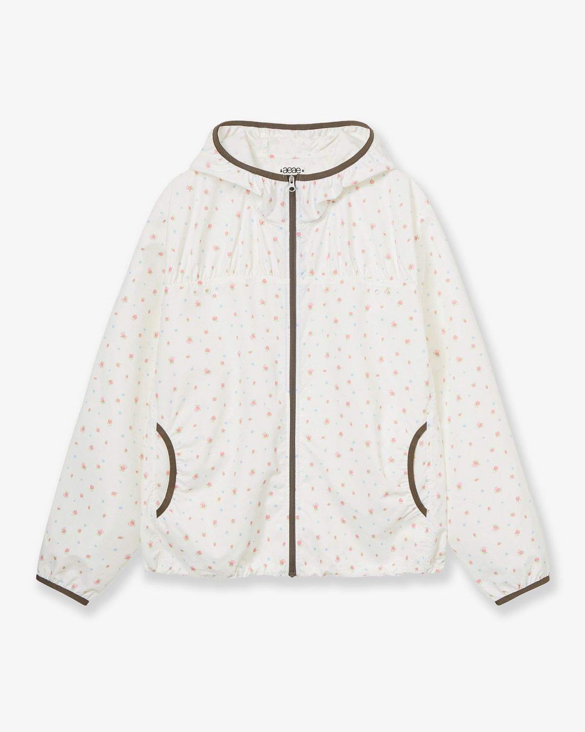 에이이에이이(AEAE) FLOWER WINDBREAKER JACKET [WHITE]
