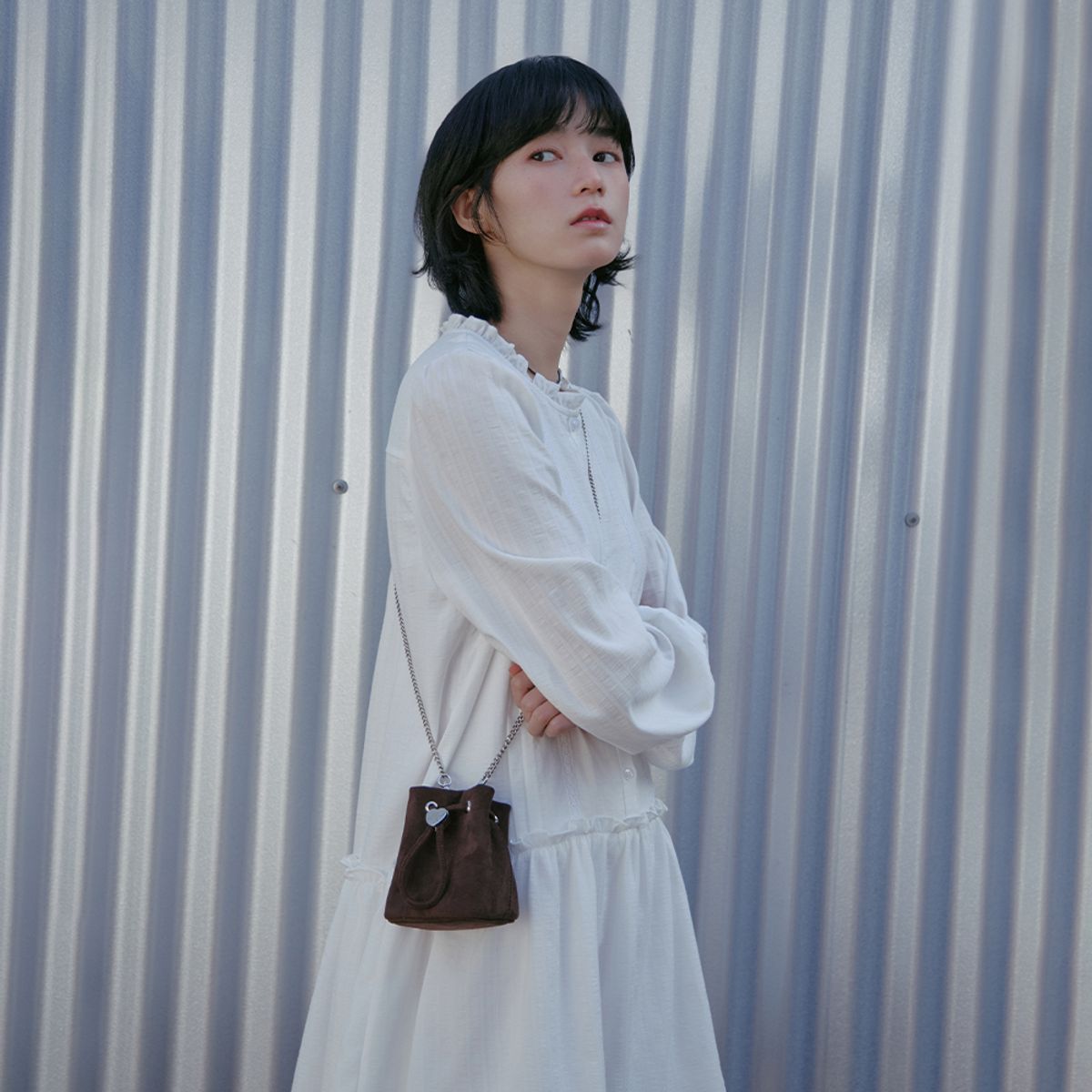 랩(LAP) HEART POP SUEDE MINI BAG AS7AB241