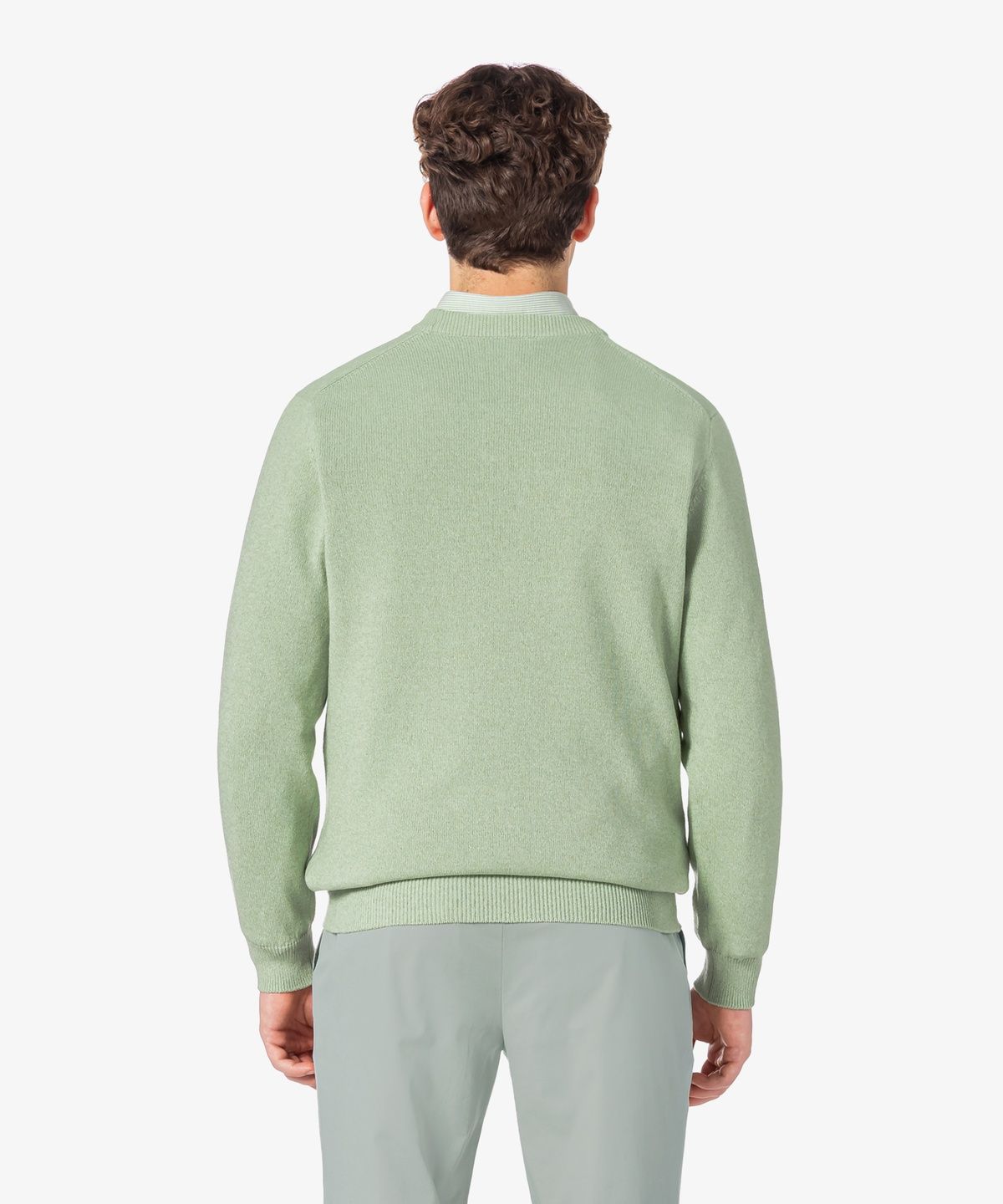 라코스테(LACOSTE) 남성 페이퍼 긴팔 크루넥 풀오버 AH598E-56G 02M