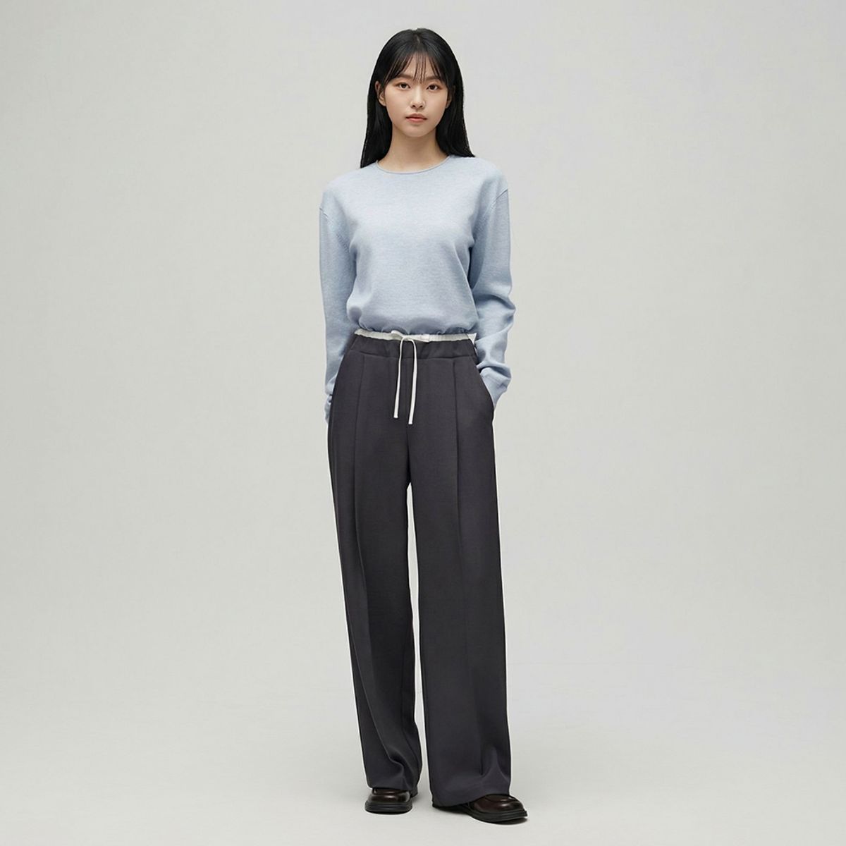 랩(LAP) 밴딩 배색 팬츠 AS1WP264