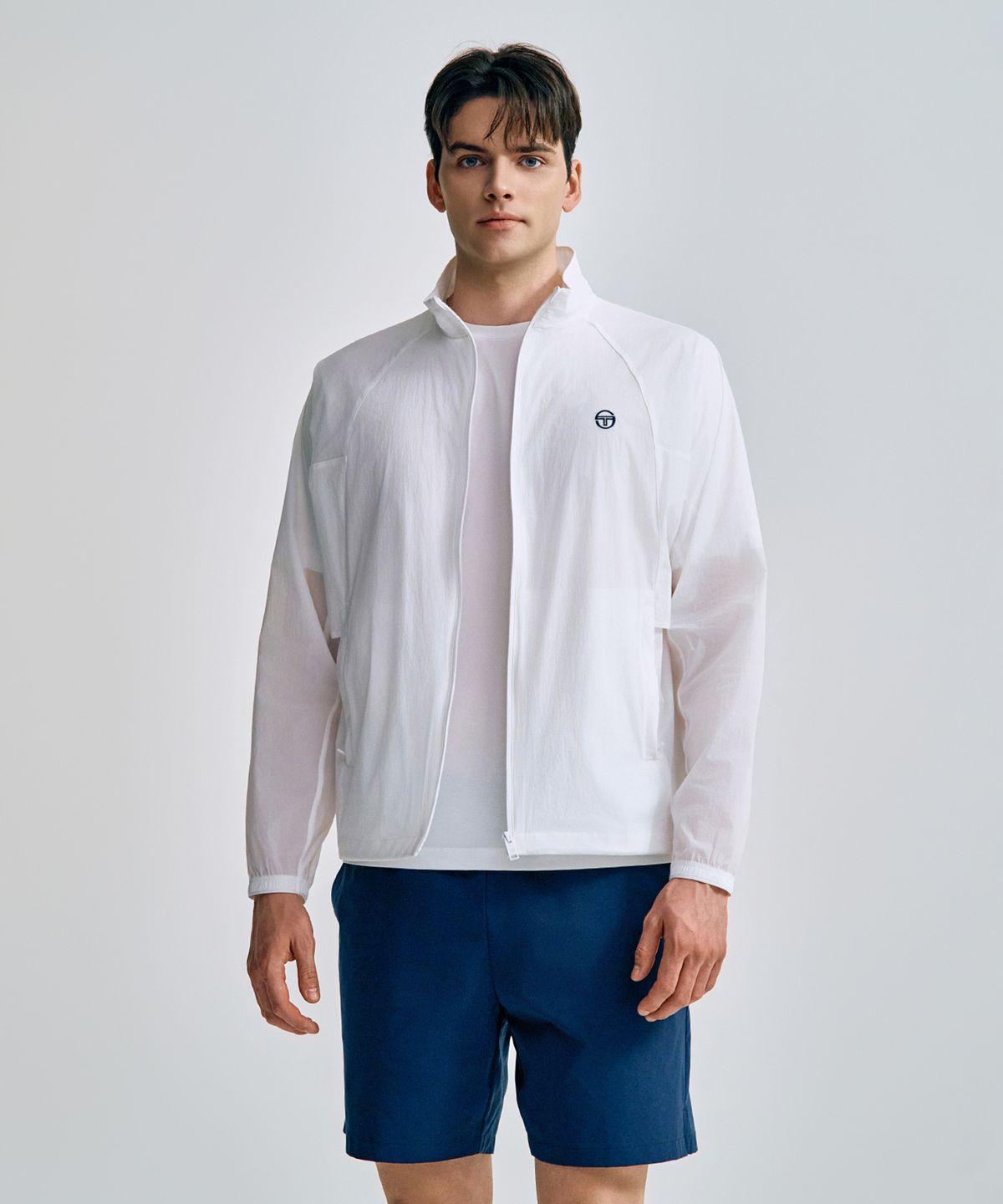 세르지오 타키니(SERGIO TACCHINI) M 쿠쉬라이트 경량 바람막이 (White)