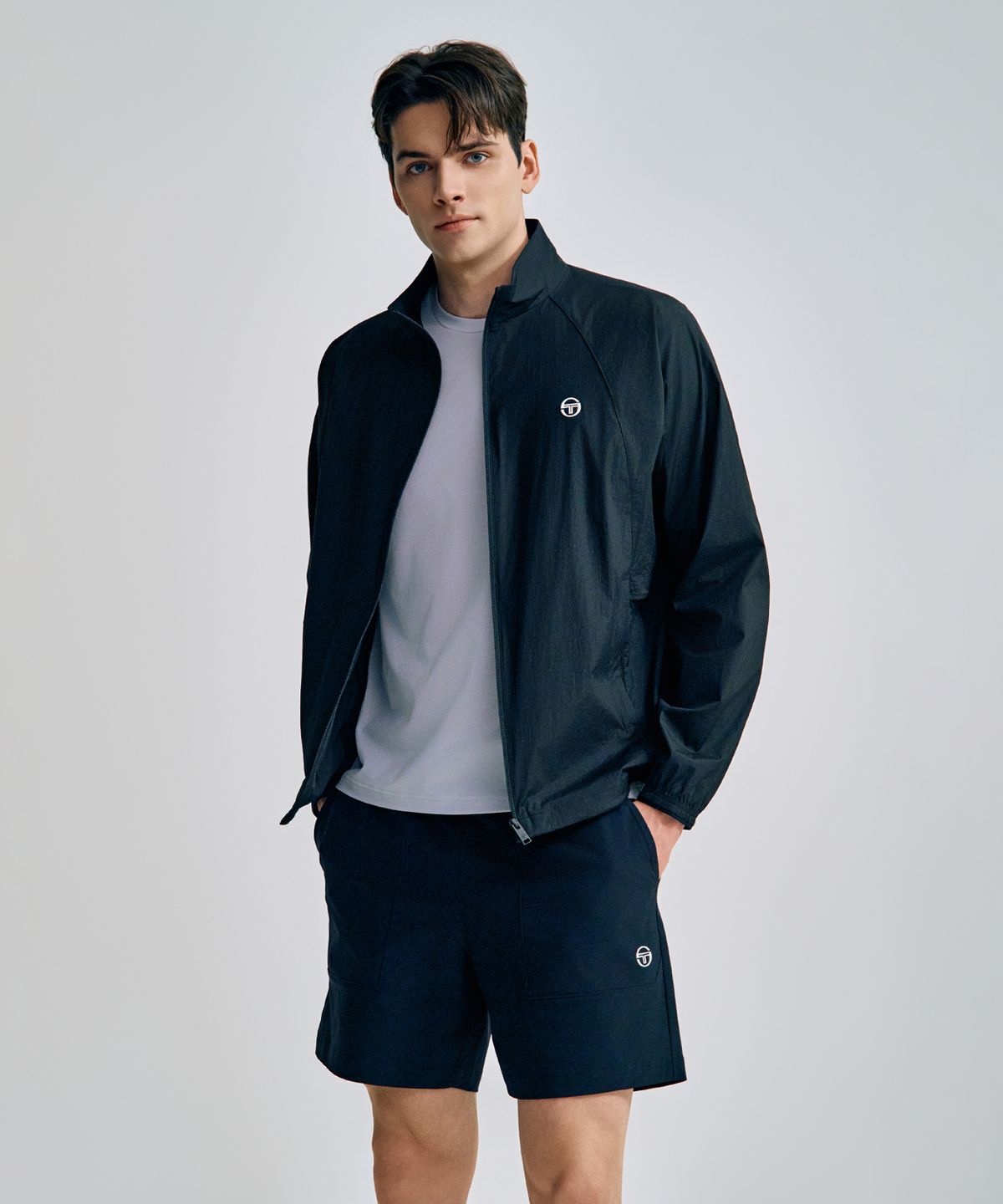 세르지오 타키니(SERGIO TACCHINI) M 쿠쉬라이트 경량 바람막이 (Black)