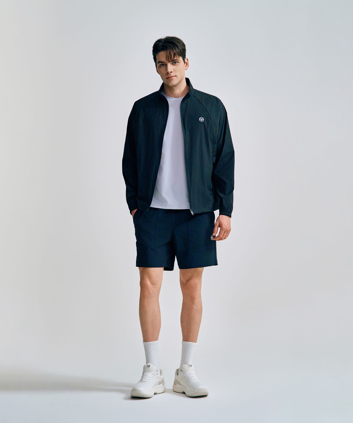 세르지오 타키니(SERGIO TACCHINI) M 쿠쉬라이트 경량 바람막이 (Black)