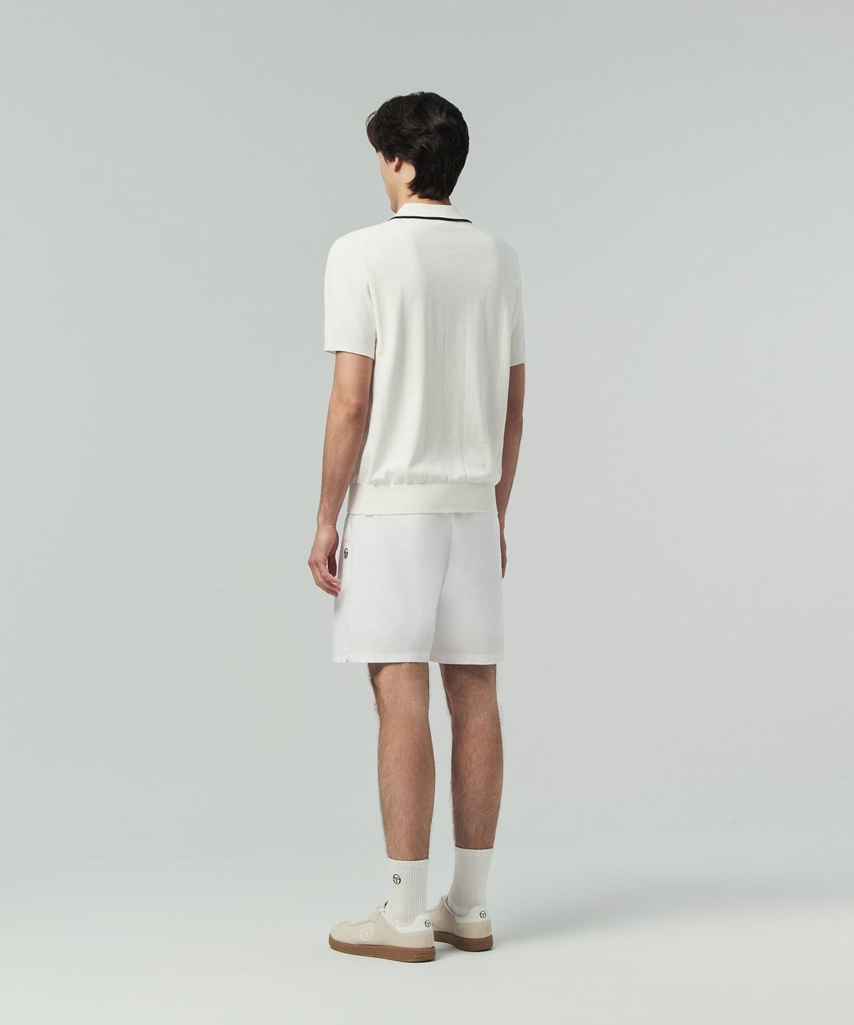 세르지오 타키니(SERGIO TACCHINI) M 스몰 케이블 반팔 폴로 (White)
