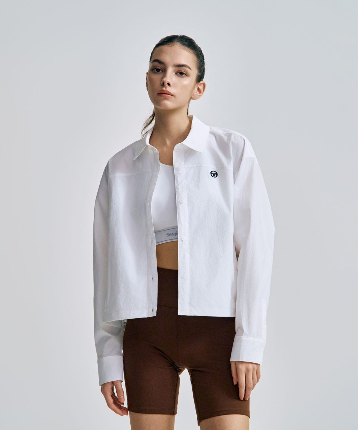 세르지오 타키니(SERGIO TACCHINI) W 라이트 스트레치 셔켓 (White)