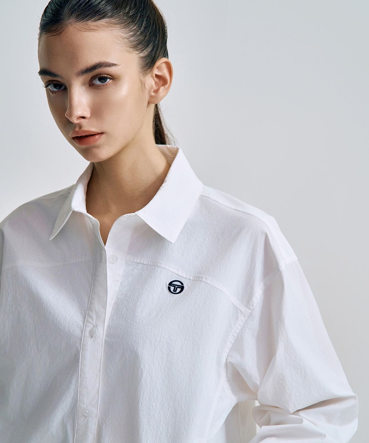 세르지오 타키니(SERGIO TACCHINI) W 라이트 스트레치 셔켓 (White)