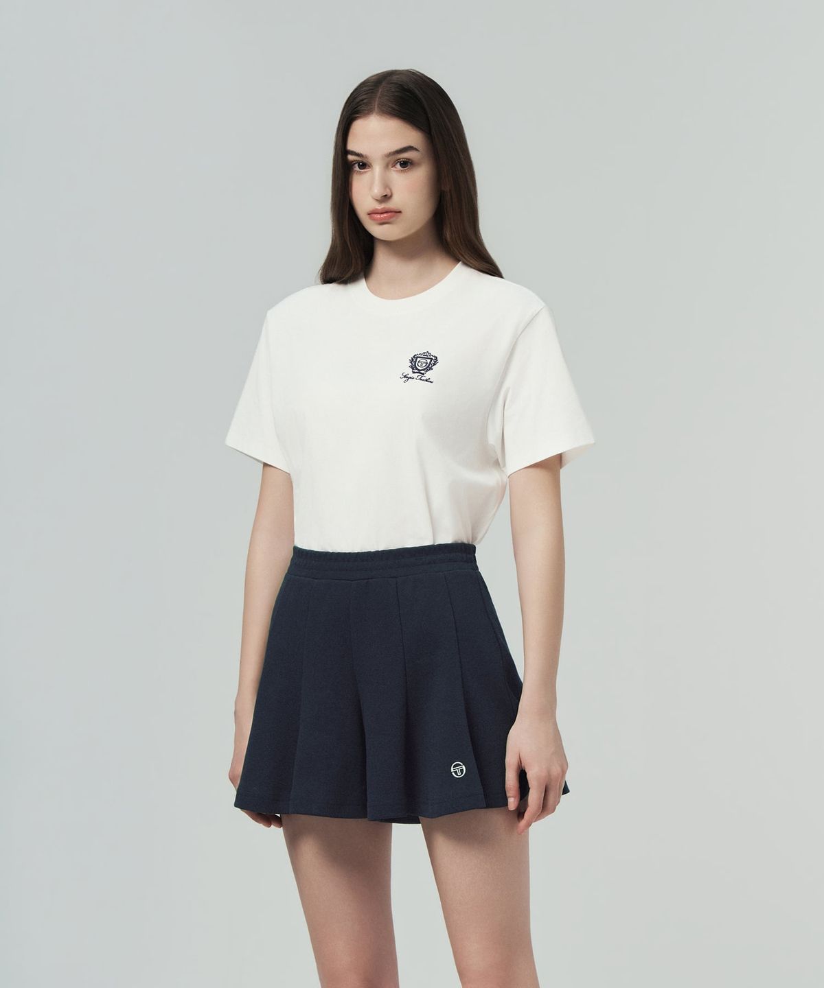 세르지오 타키니(SERGIO TACCHINI) U 클래식 스몰 그래픽 반팔 티셔츠 (White)