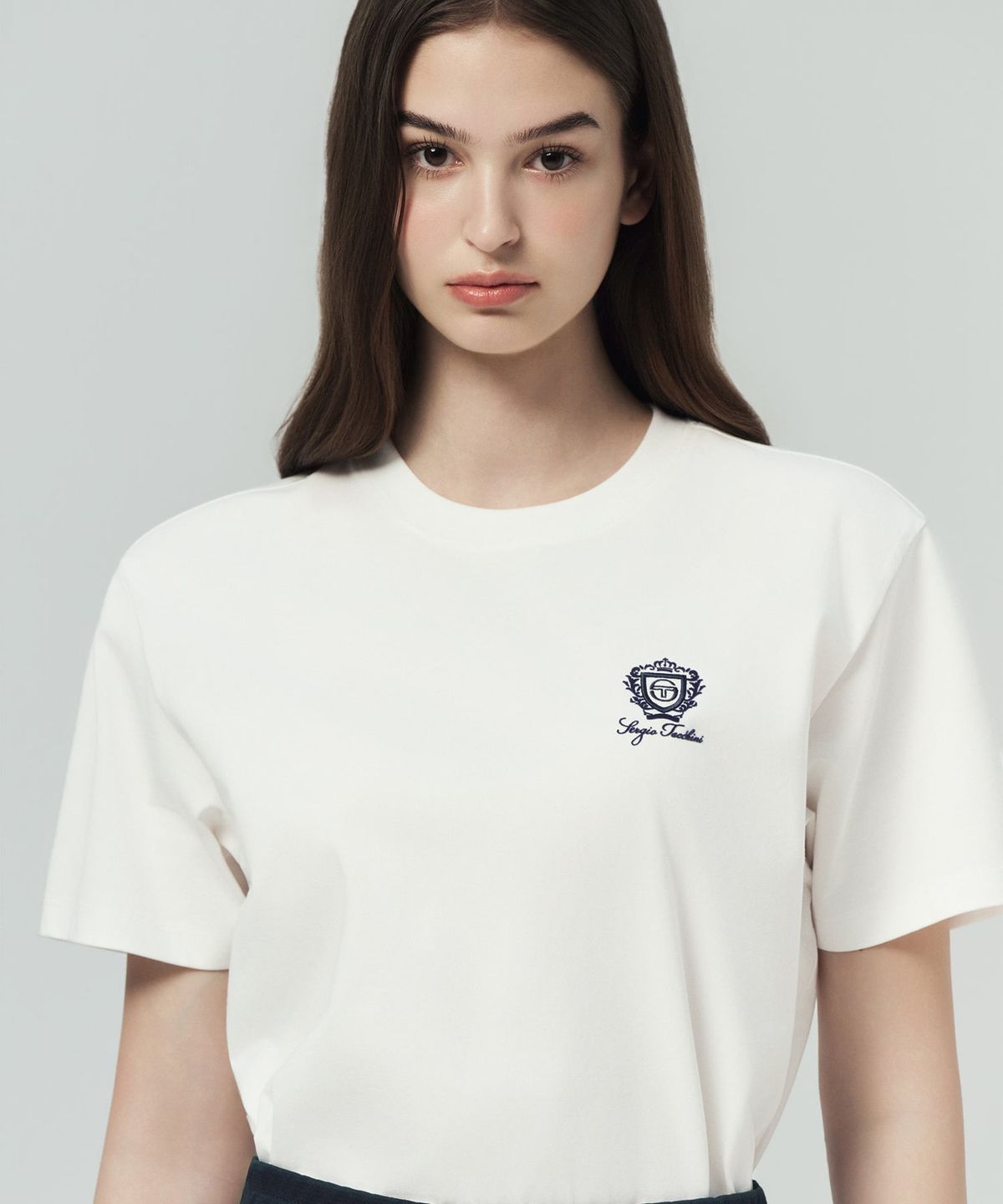 세르지오 타키니(SERGIO TACCHINI) U 클래식 스몰 그래픽 반팔 티셔츠 (White)