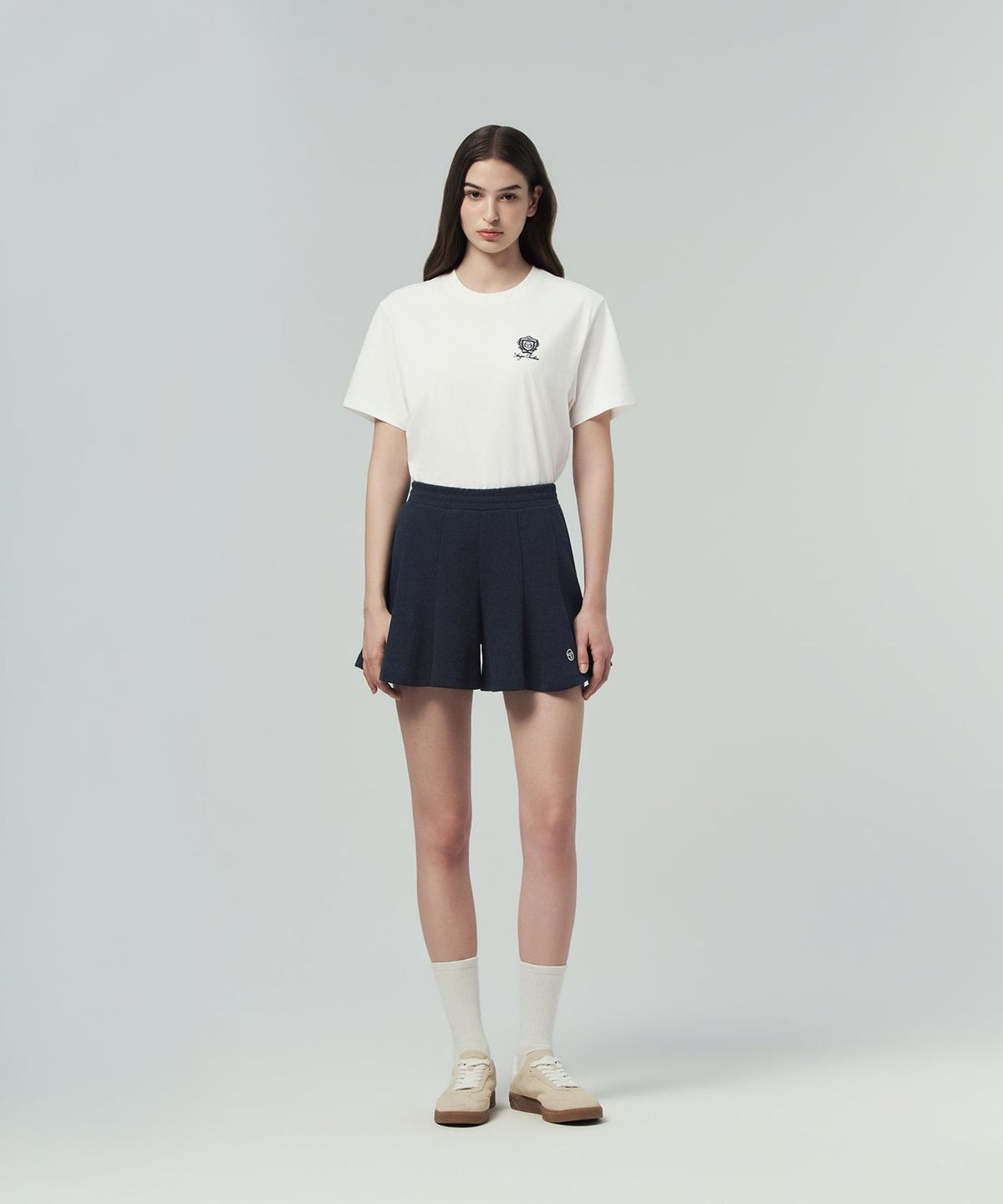 세르지오 타키니(SERGIO TACCHINI) U 클래식 스몰 그래픽 반팔 티셔츠 (White)