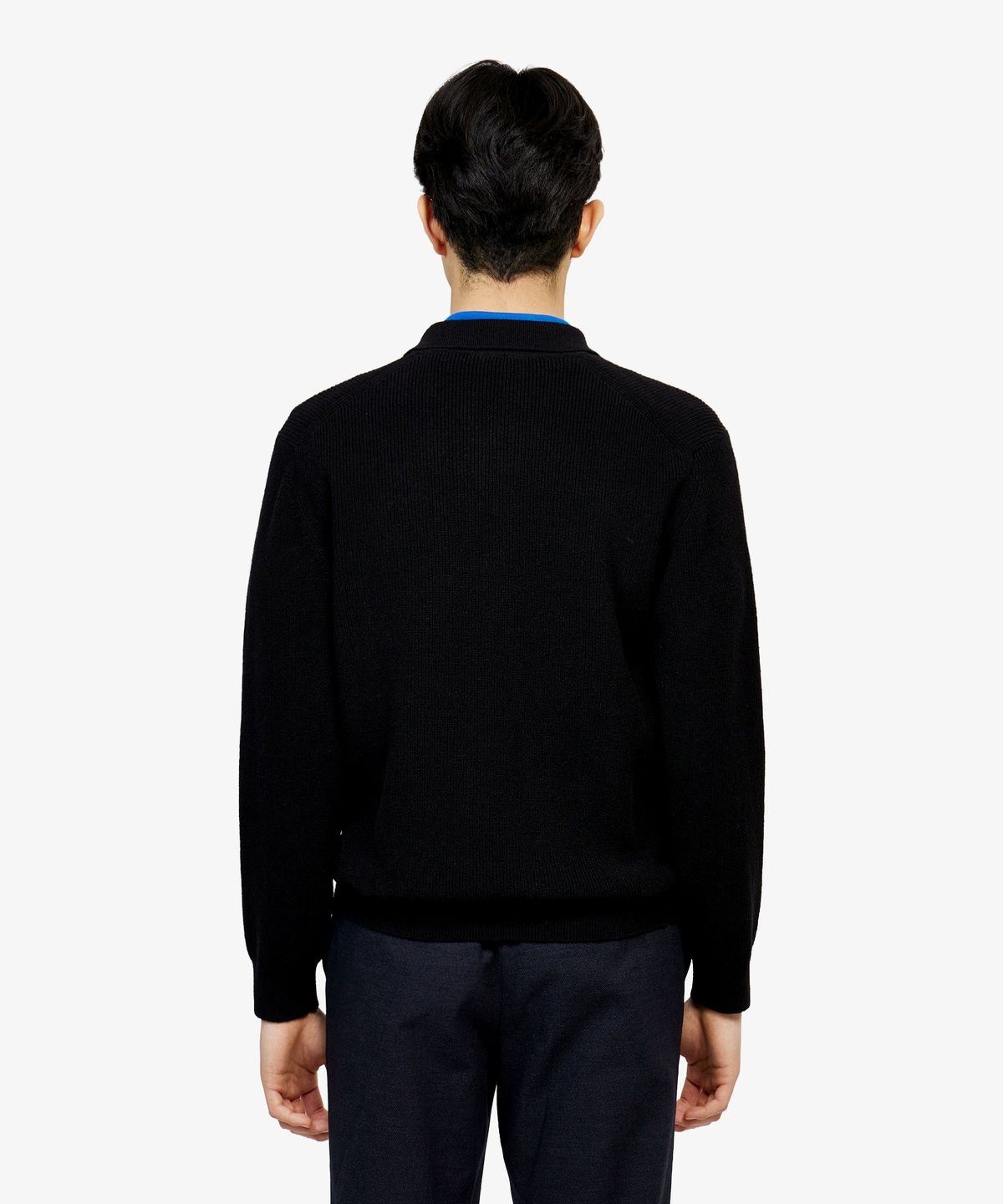 라코스테(LACOSTE) 남성 립조직 카라 집업 가디건 AH403E-56G 031