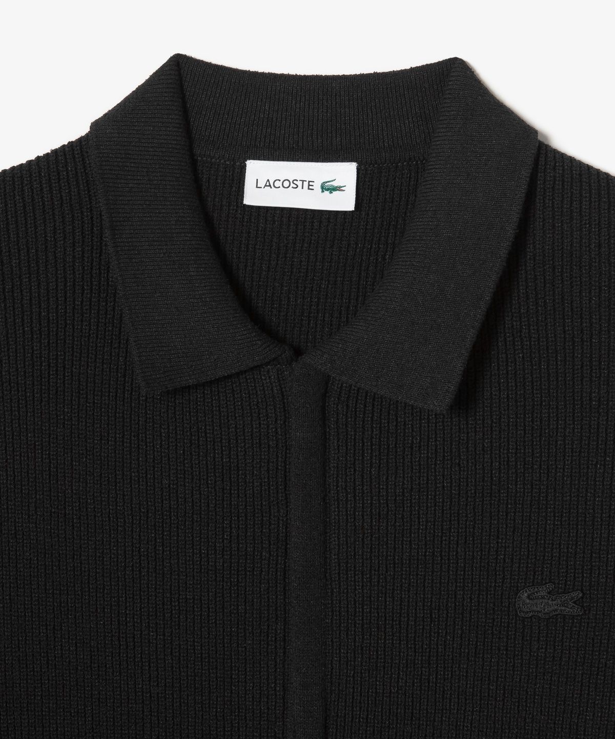 라코스테(LACOSTE) 남성 립조직 카라 집업 가디건 AH403E-56G 031