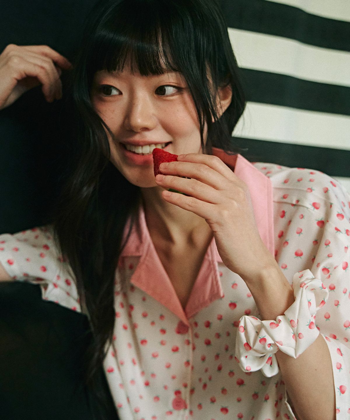 주디앤(JUDYN) [2PACK] 베리핑크 클린핏 반팔 커플 파자마세트