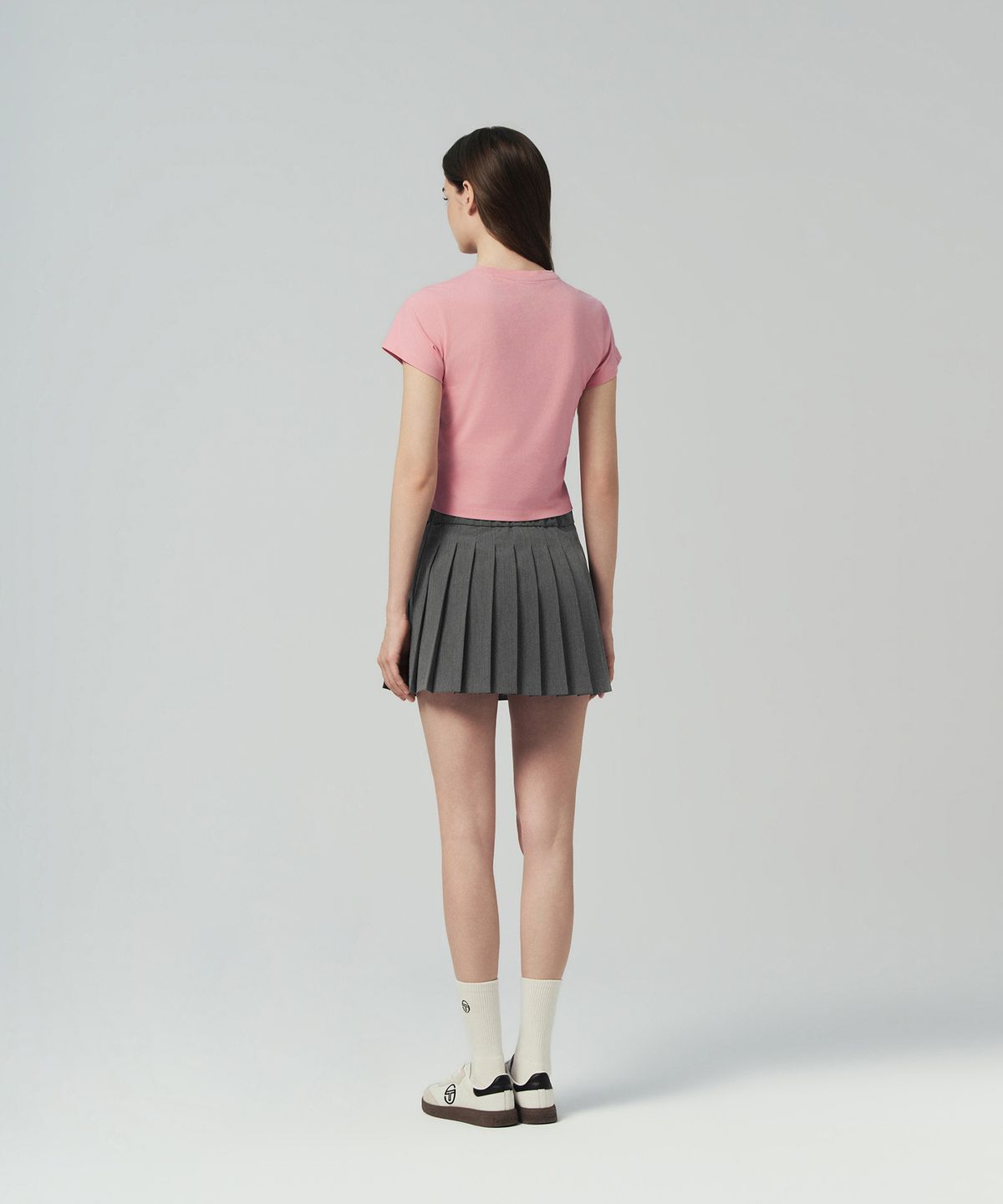 세르지오 타키니(SERGIO TACCHINI) W 클래식 그래픽 미니 티셔츠 (Pink)