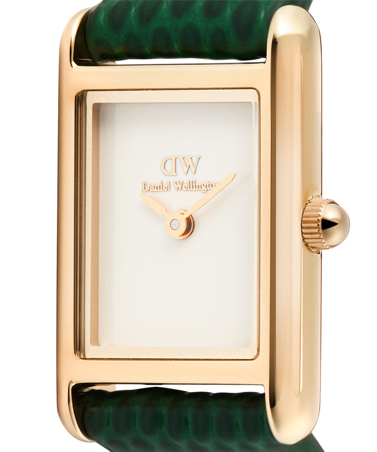다니엘 웰링턴(DANIEL WELLINGTON) BOUND MINI GREEN LIZARD 로즈골드 포인트 여자손목시계