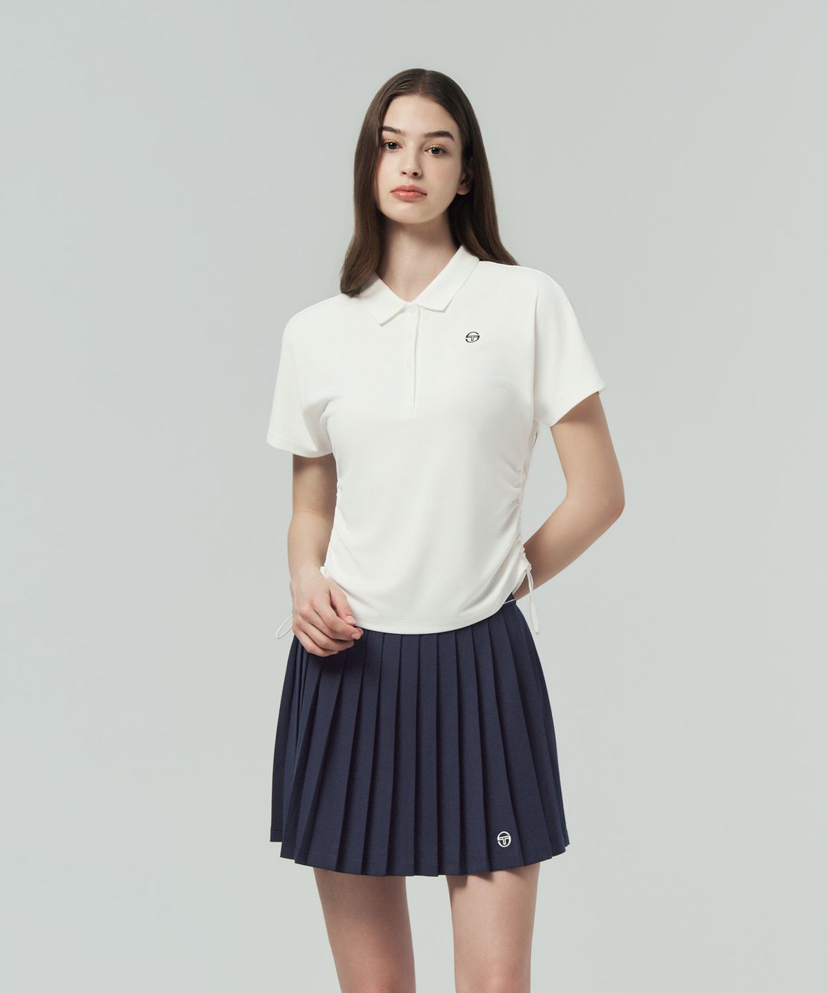 세르지오 타키니(SERGIO TACCHINI) W 돌먼 사이드 스트링 플레잉 폴로 (White)