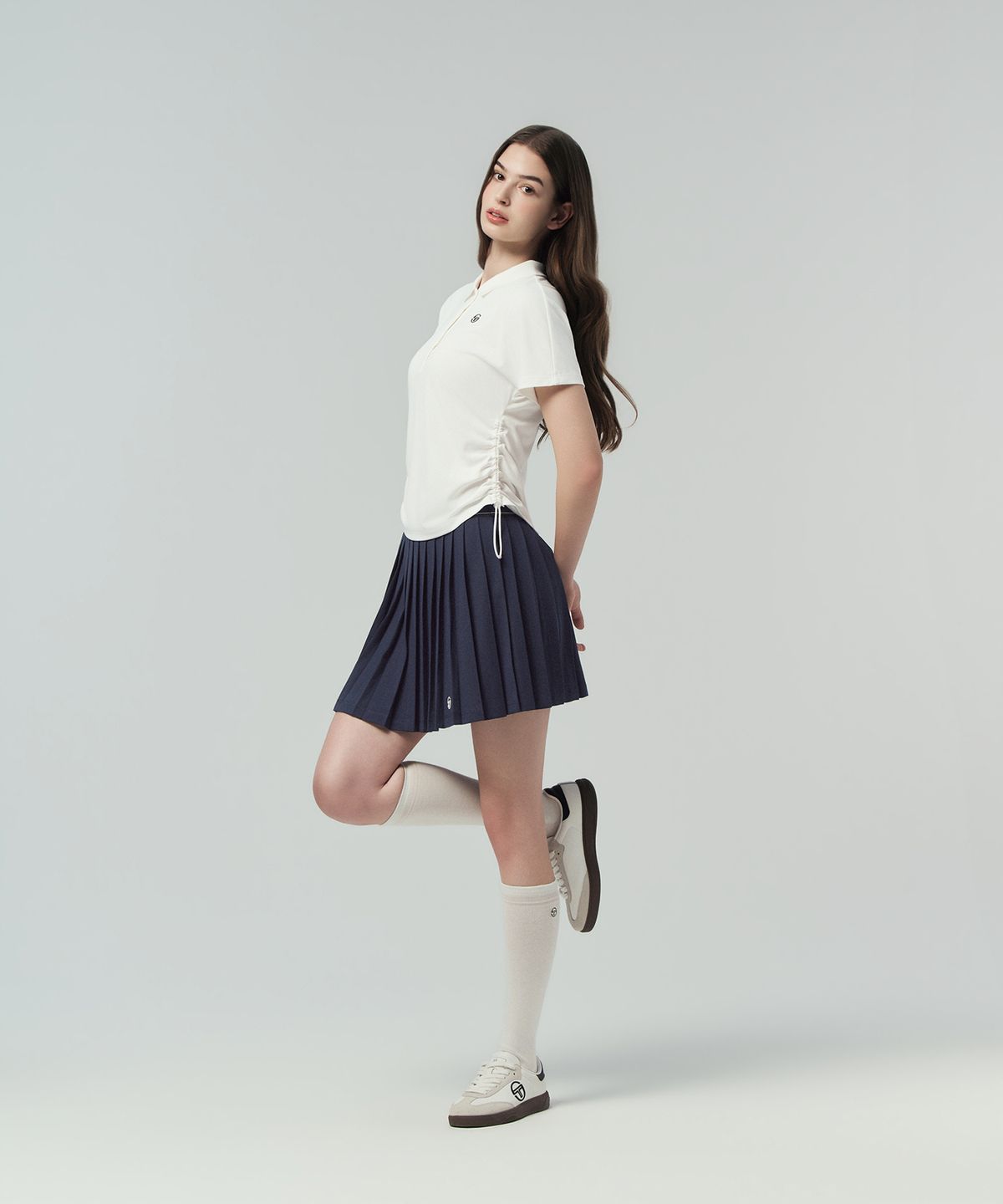 세르지오 타키니(SERGIO TACCHINI) W 돌먼 사이드 스트링 플레잉 폴로 (White)