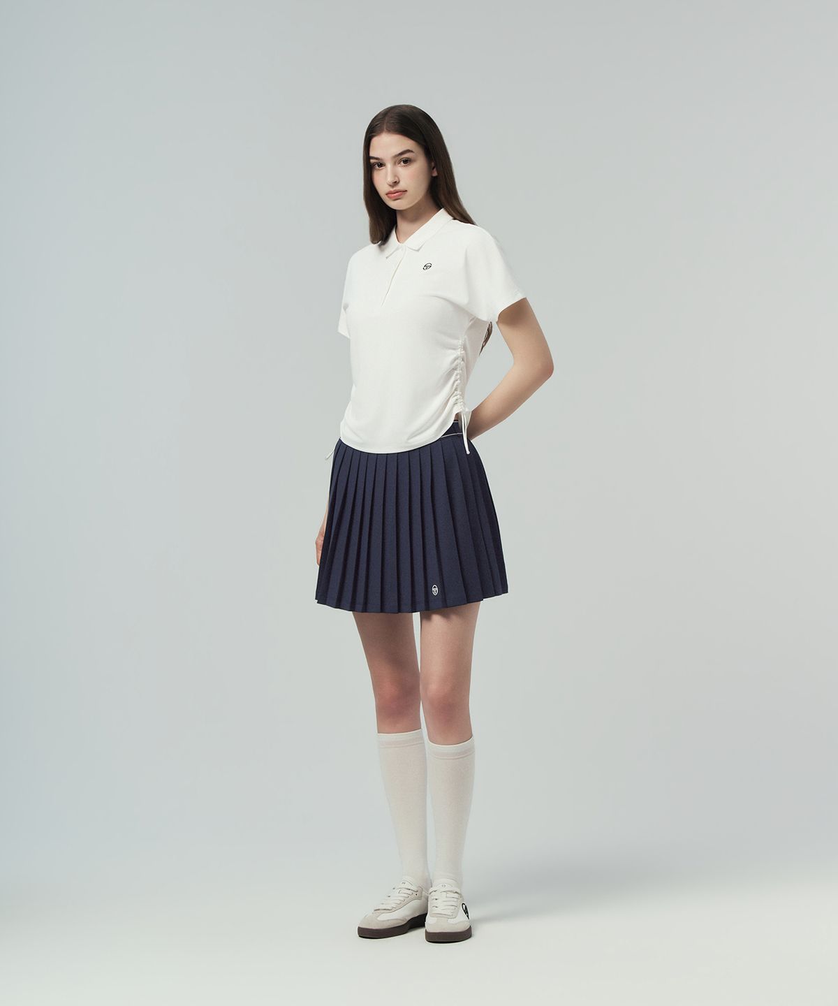 세르지오 타키니(SERGIO TACCHINI) W 돌먼 사이드 스트링 플레잉 폴로 (White)