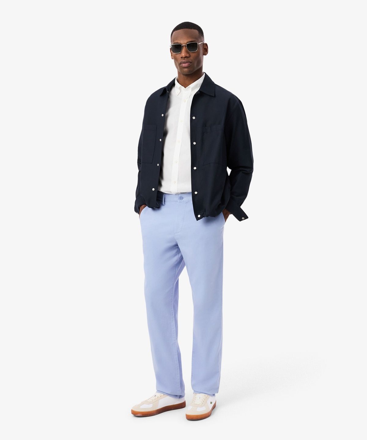라코스테(LACOSTE) 남성 라이트 포플린 긴팔 셔츠 CH6250-56G 001