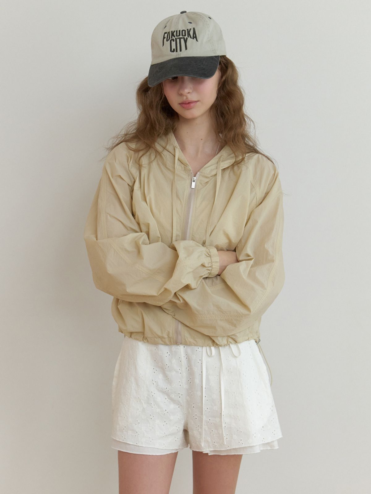 리엘(RE L) Dery shirring jumper (beige)