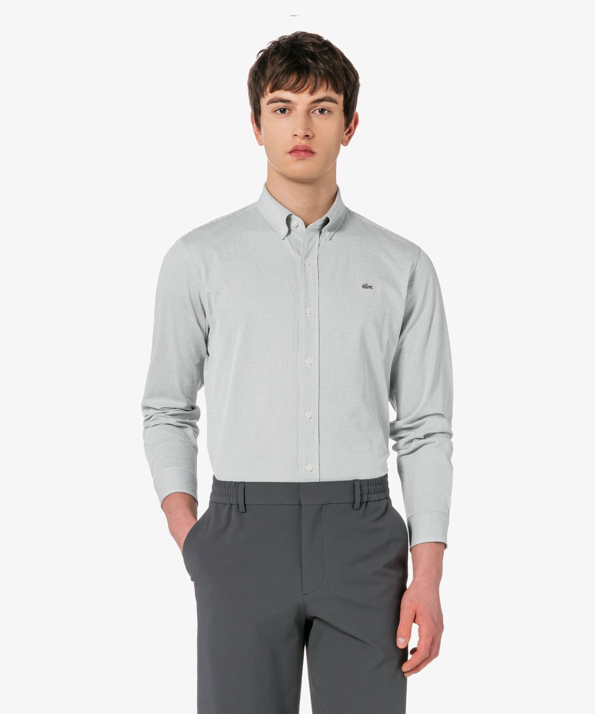 라코스테(LACOSTE) 남성 저지 스트라이프 셔츠 CH542E-56G ACZ